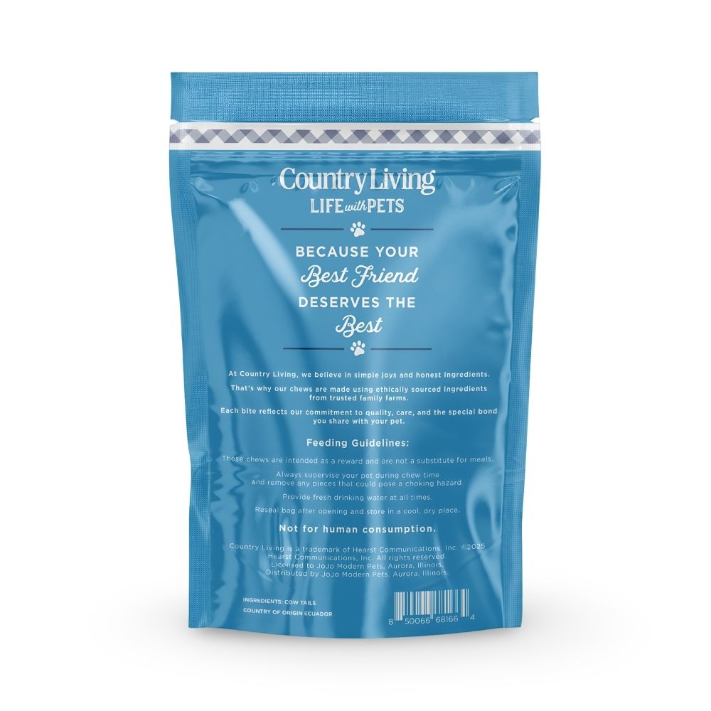 Country Living cow tail dog chews, 10-count natural single-ingredient treats