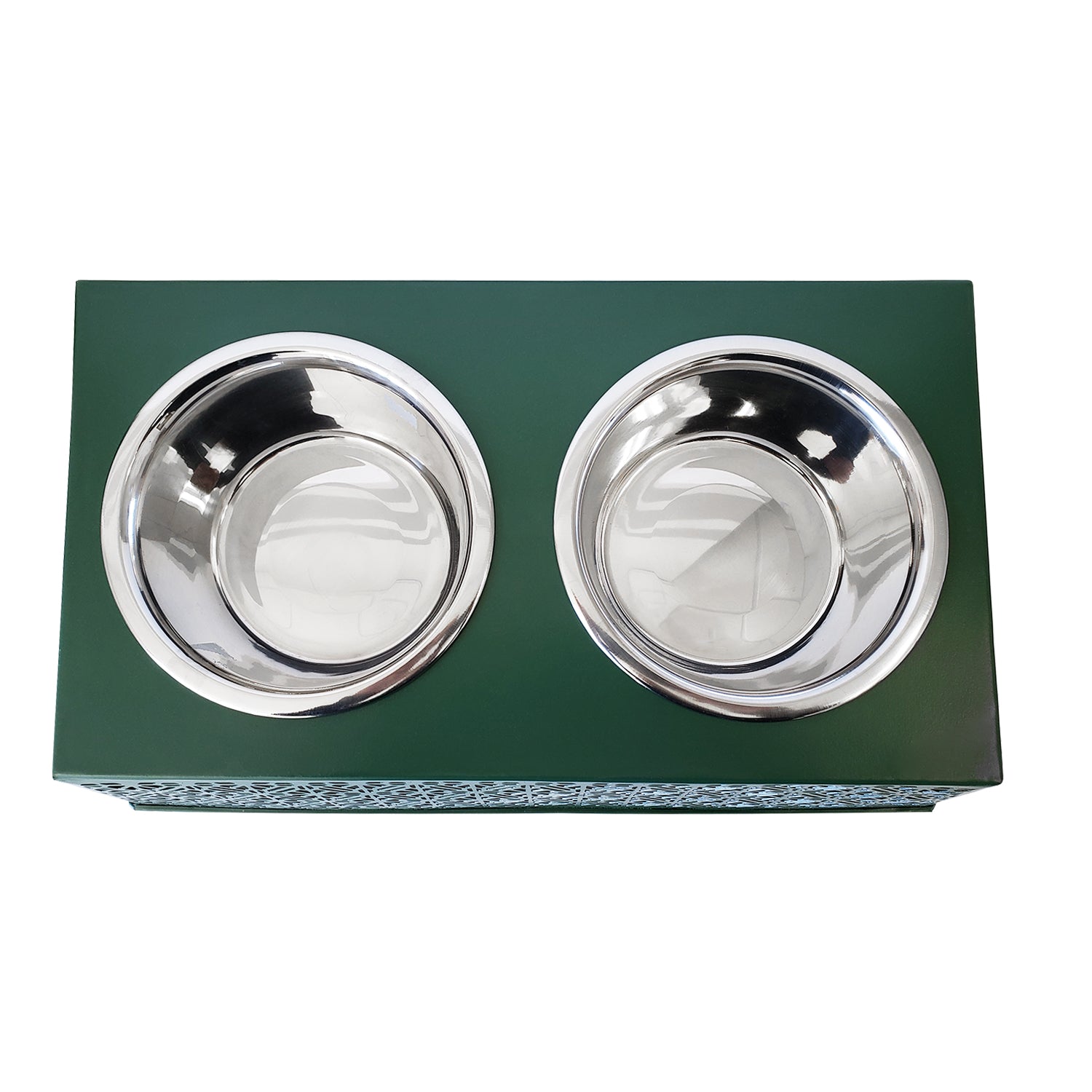 Eco-friendly raised dog feeder