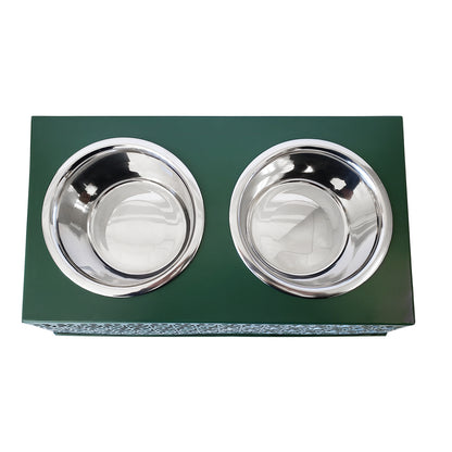Eco-friendly raised dog feeder