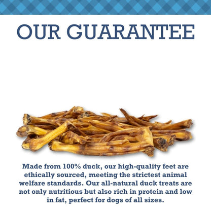 Crunchy duck feet dog chews natural long lasting treats