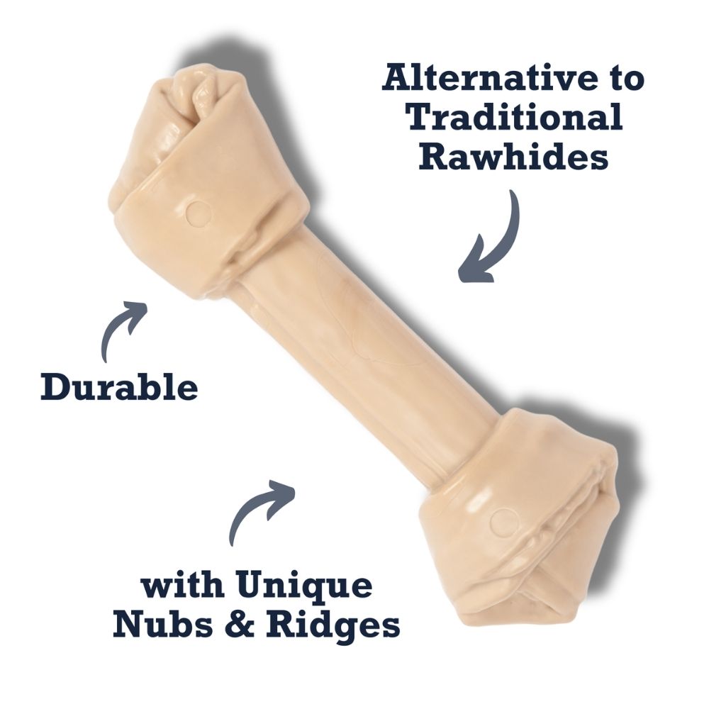 Tough durable nylon dog chew toy bone for hard chewers