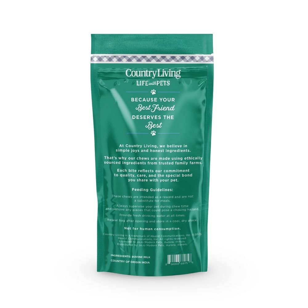 Country Living large yak cheese chew bars for dogs, long-lasting natural dog chews (2-pack)