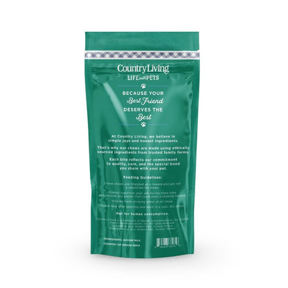 Country Living large yak cheese chew bars for dogs, long-lasting natural dog chews (2-pack)