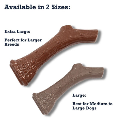 Nylon antler dog chew toy with natural chicken flavor