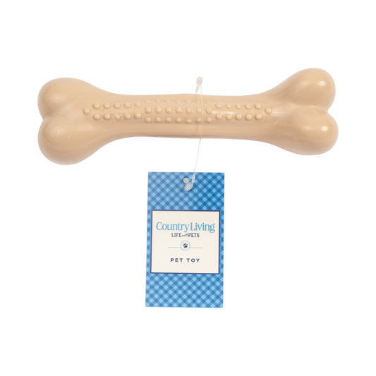 Durable recyclable nylon dog bone chew toy with chicken flavor