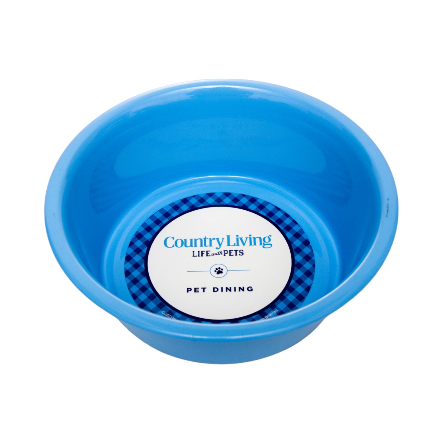 Powder coated stainless steel dog bowl with non-slip base, 32oz