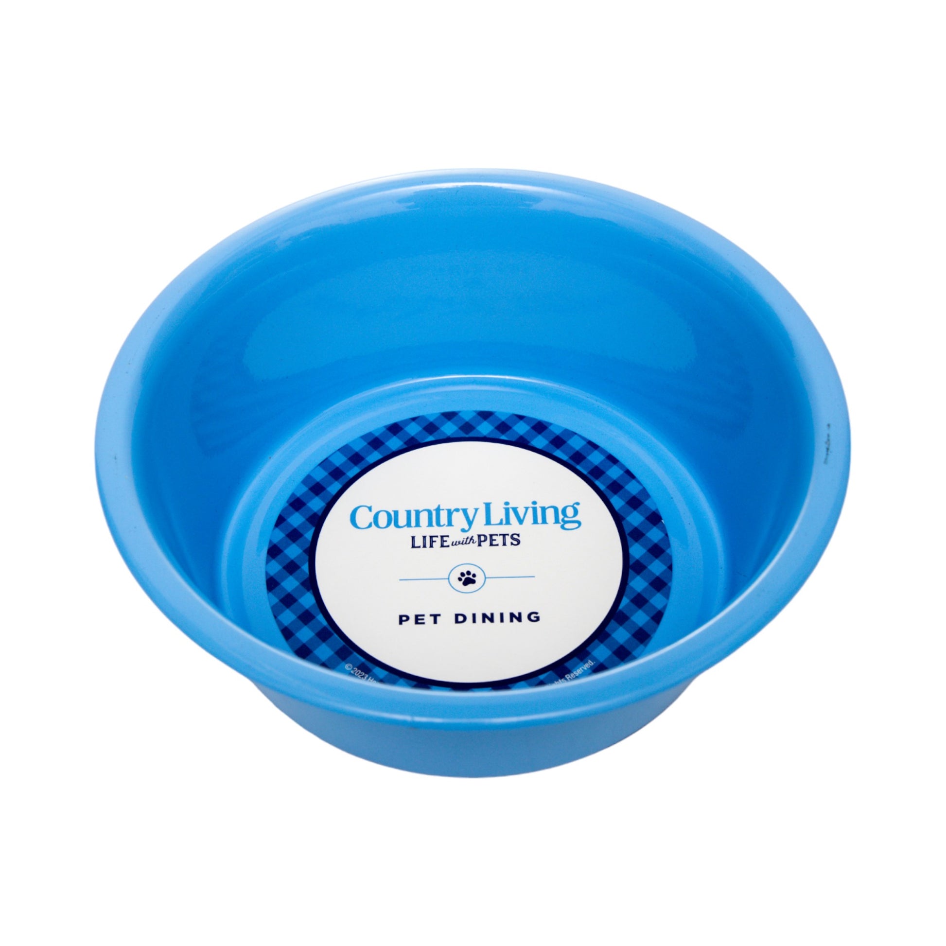 Powder coated stainless steel dog bowl with non-slip base, 32oz