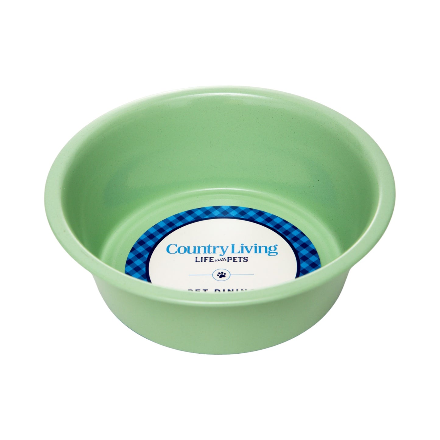 Powder coated stainless steel dog bowl with non-slip base, 32oz