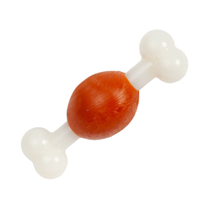 TPR nylon dog bone chew toy, beef flavored for small breeds