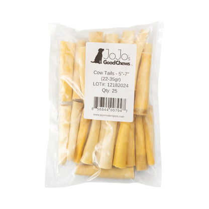 Single-ingredient natural cow tail chew