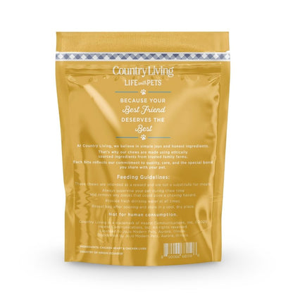 Country Living dehydrated chicken hearts and liver dog treats high protein single ingredient dog snack