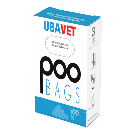UBAVET dog waste bags 100 pack pet poop bags for dogs and cats