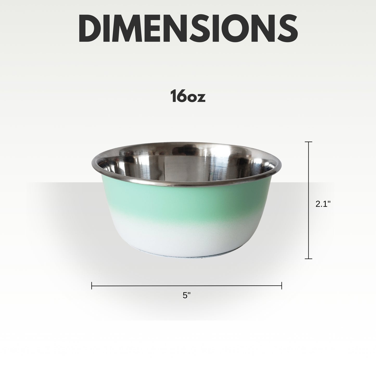 mint green deep stainless steel dog bowl eco friendly design