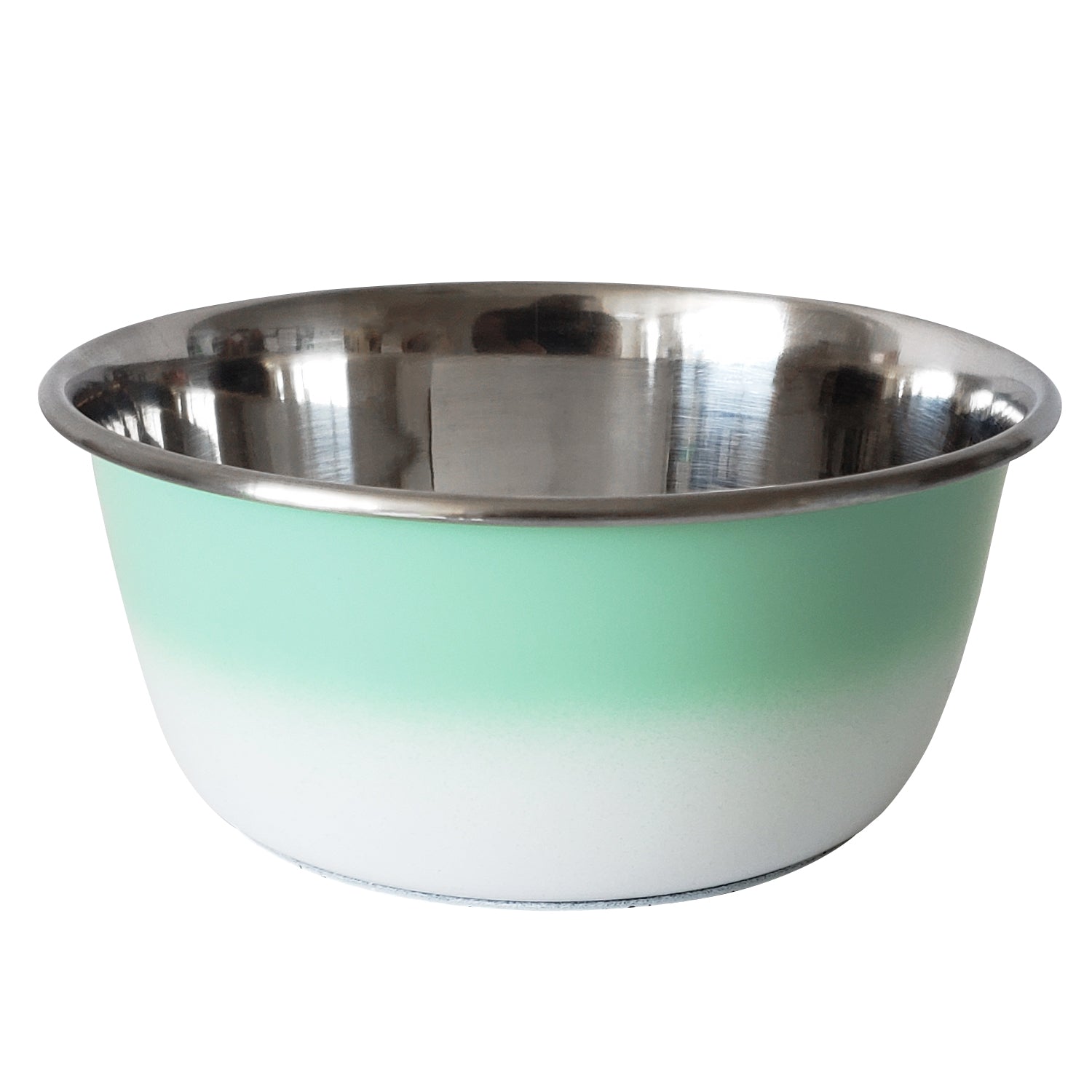 mint green deep stainless steel dog bowl eco friendly design