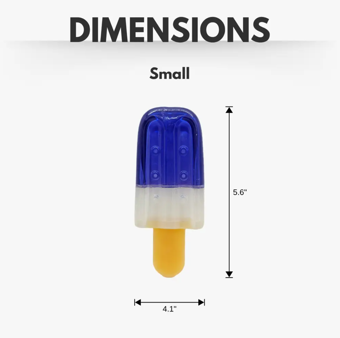 Eco-friendly freezable dog chew toy popsicle