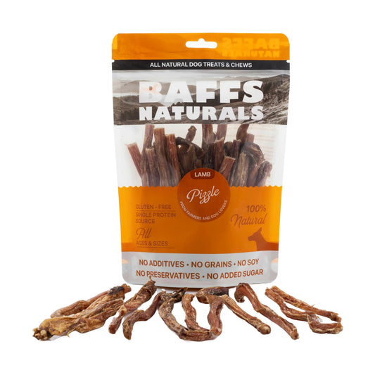 BAFFS NATURALS lamb pizzle dog chews