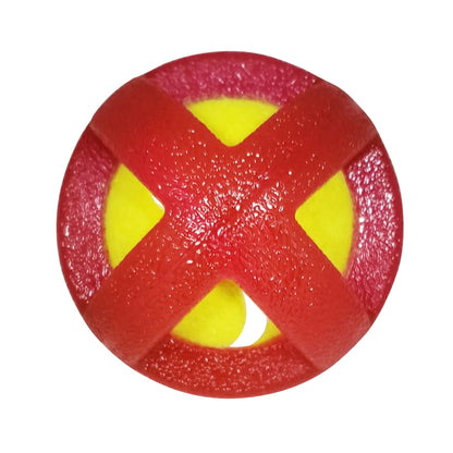 natural rubber tennis ball dog toy with TPR coating