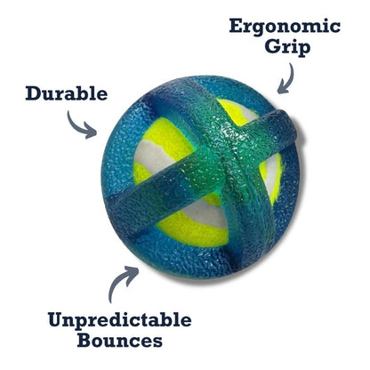 natural rubber tennis ball dog toy with TPR coating