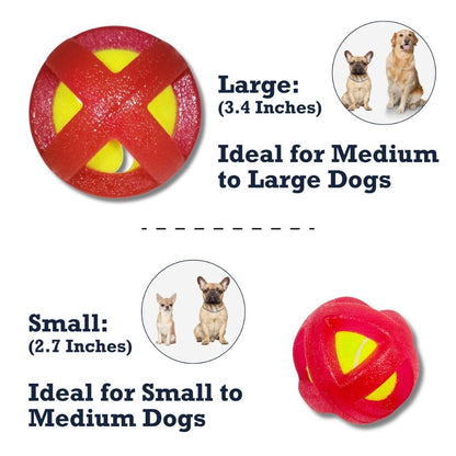 natural rubber tennis ball dog toy with TPR coating
