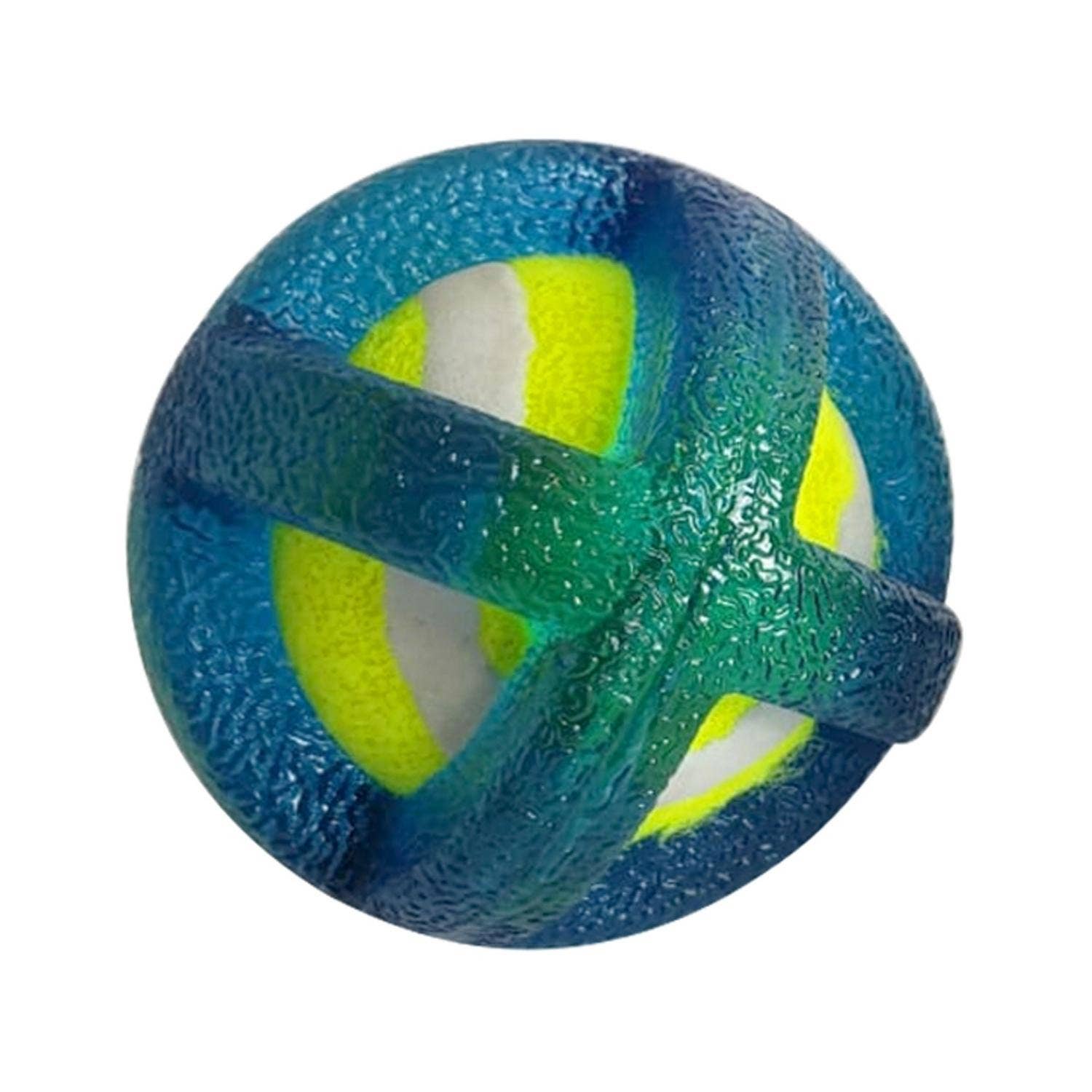 natural rubber tennis ball dog toy with TPR coating