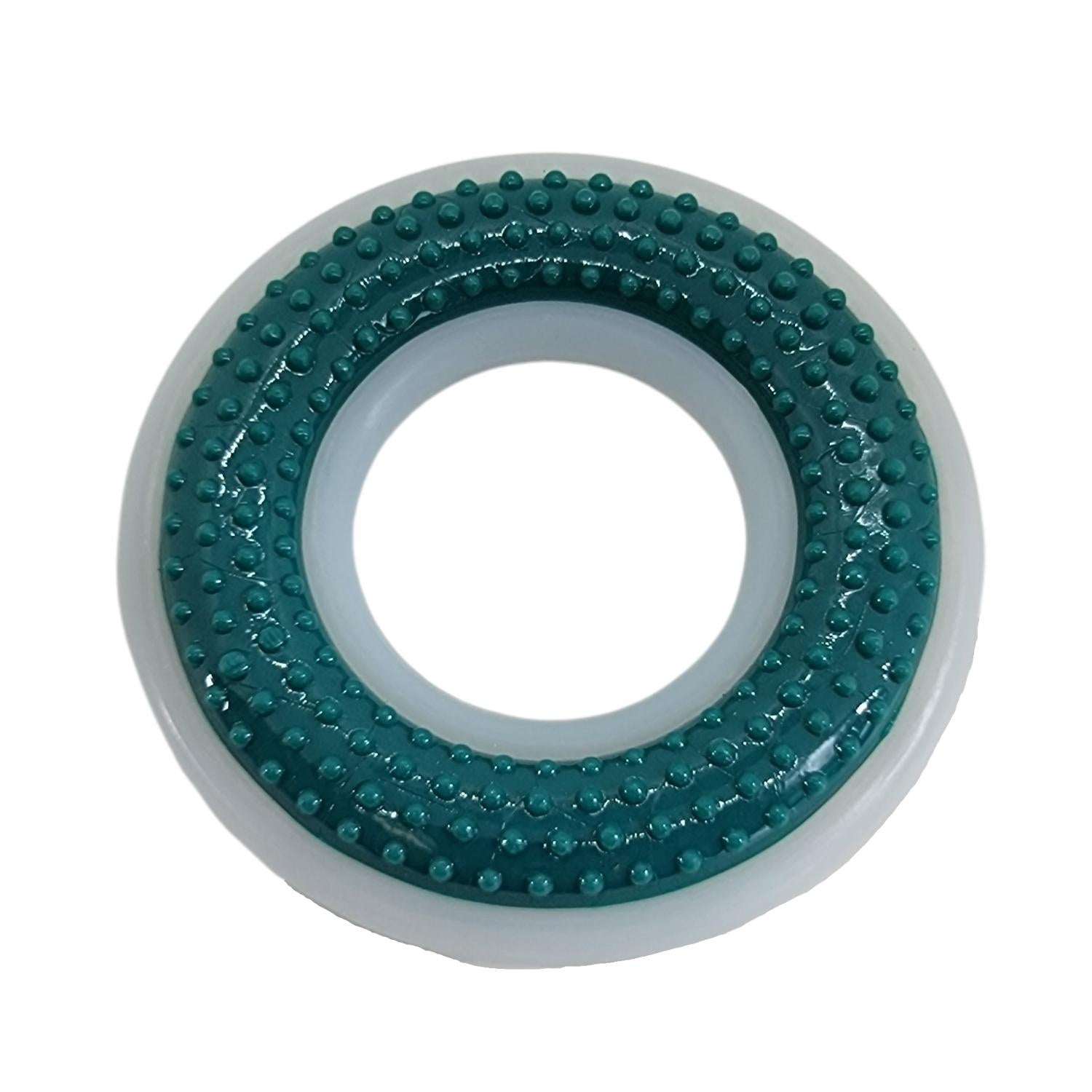 Nylon TPR dental dog chew ring 4 inch diameter