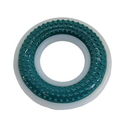 Nylon TPR dental dog chew ring 4 inch diameter