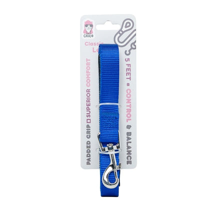 Durable nylon dog leash with padded grip handle 5 foot