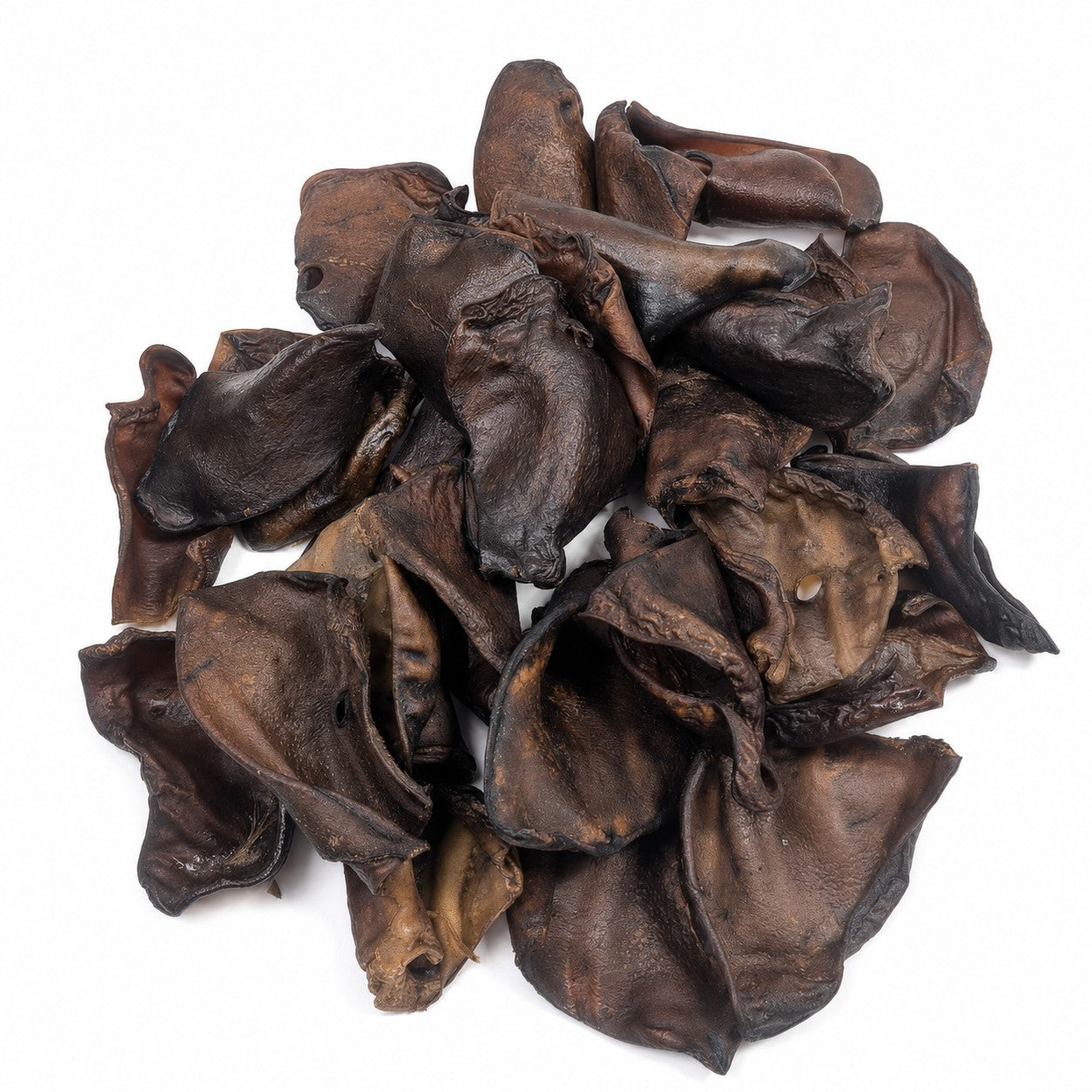 Smoked Pig Ears Dog Treats | 30 Pieces | Natural High-Protein Dog Chews | 5L Value Bucket