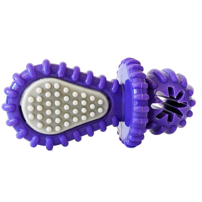 purple dental pacifier chew toy designed for dogs