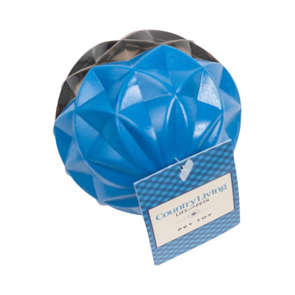 Large geometric design textured ball dog chew toy