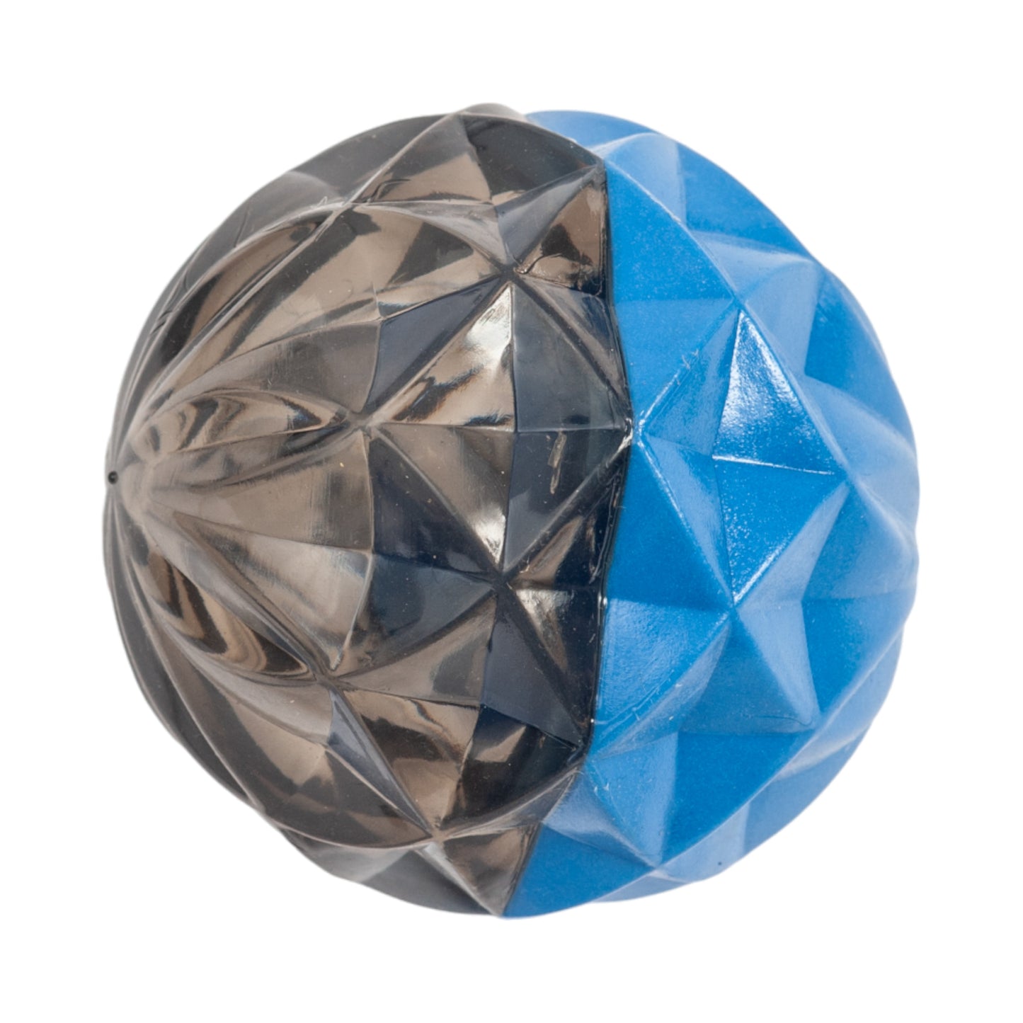 Large geometric design textured ball dog chew toy