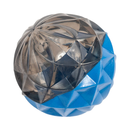 Large geometric design textured ball dog chew toy