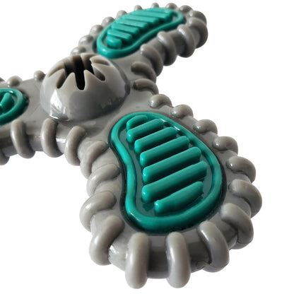 TPR dental spinner dog toy for light to medium chewers