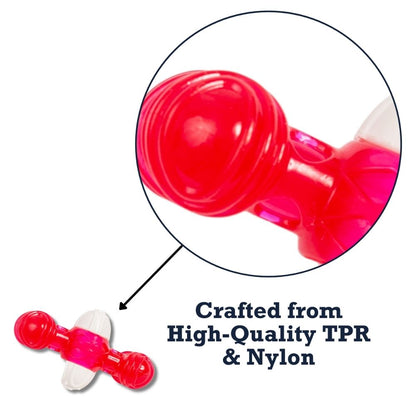 Durable TPR nylon dog chew toy Quacker Bone