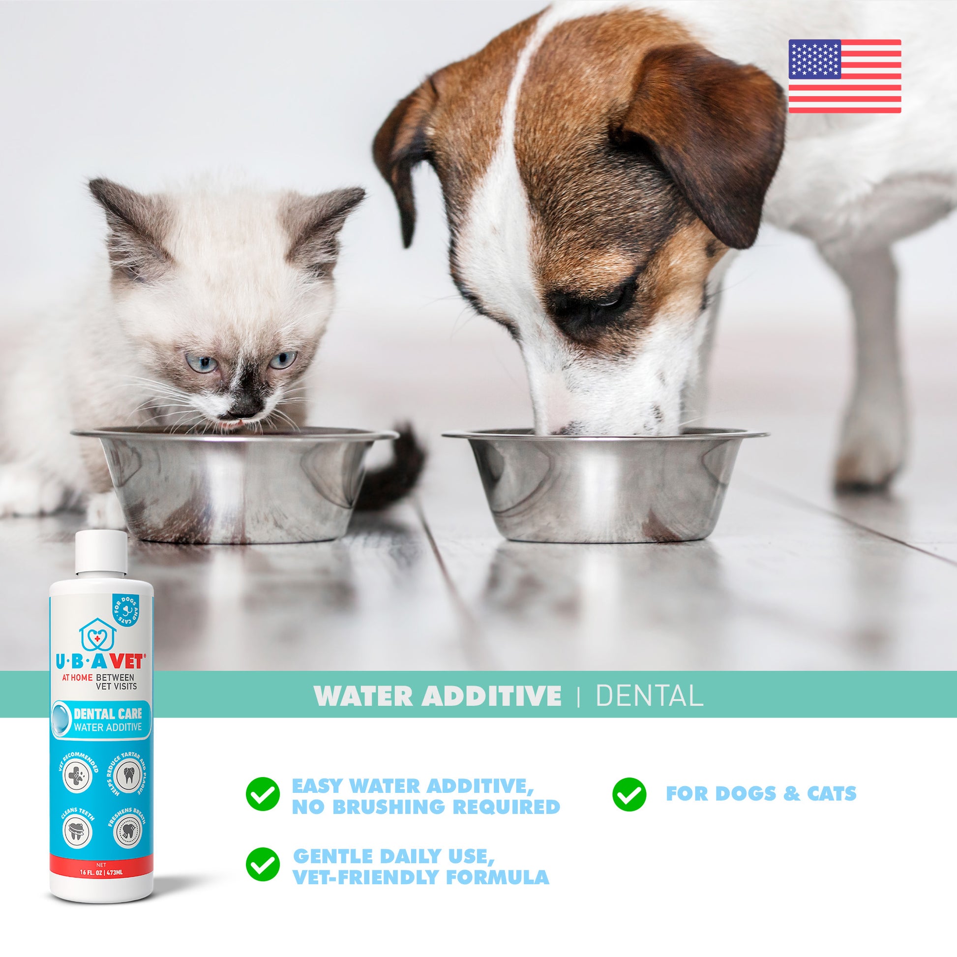 dental care water additive for dogs and cats 16 oz bottle