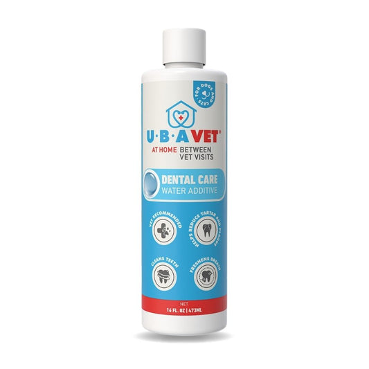 UBAVET dental care water additive for dogs and cats, 16 fl oz