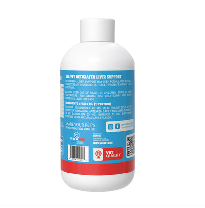 Liquid milk thistle supplement for dog and cat liver support