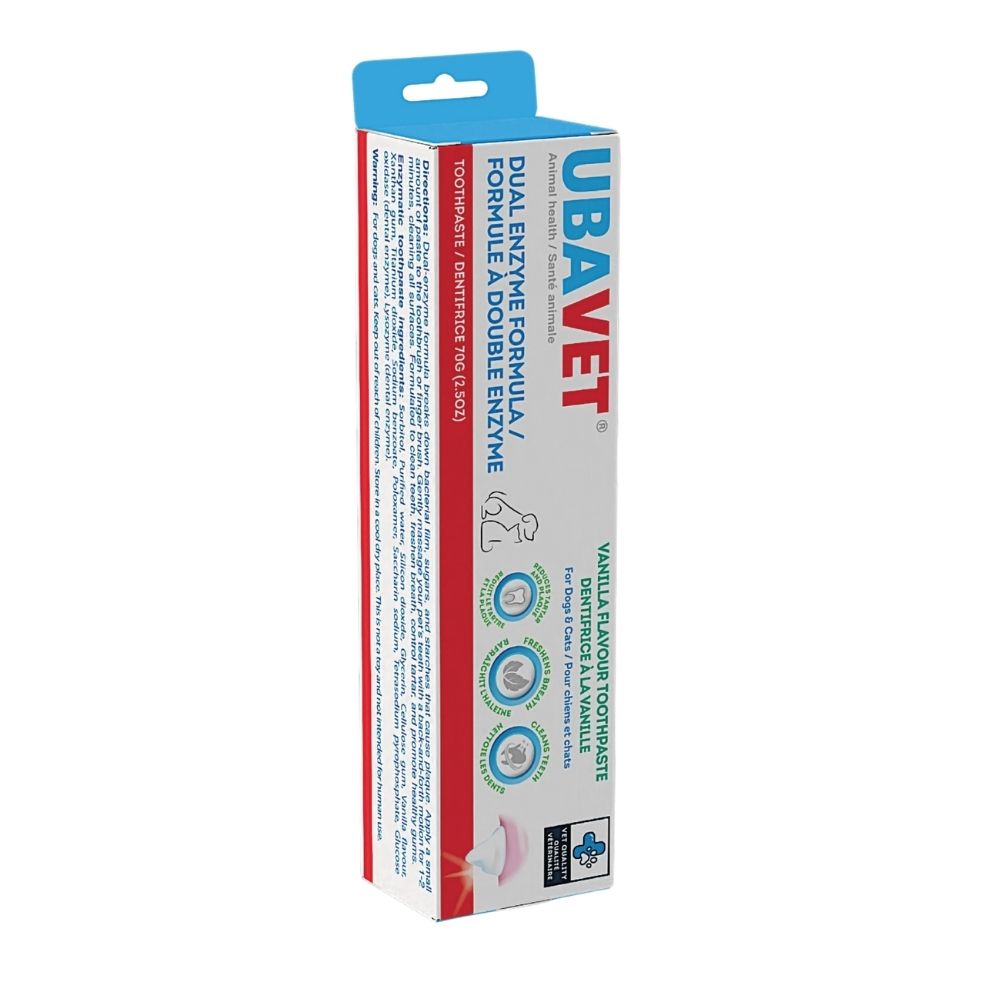 vanilla flavored dual enzyme toothpaste for dogs and cats
