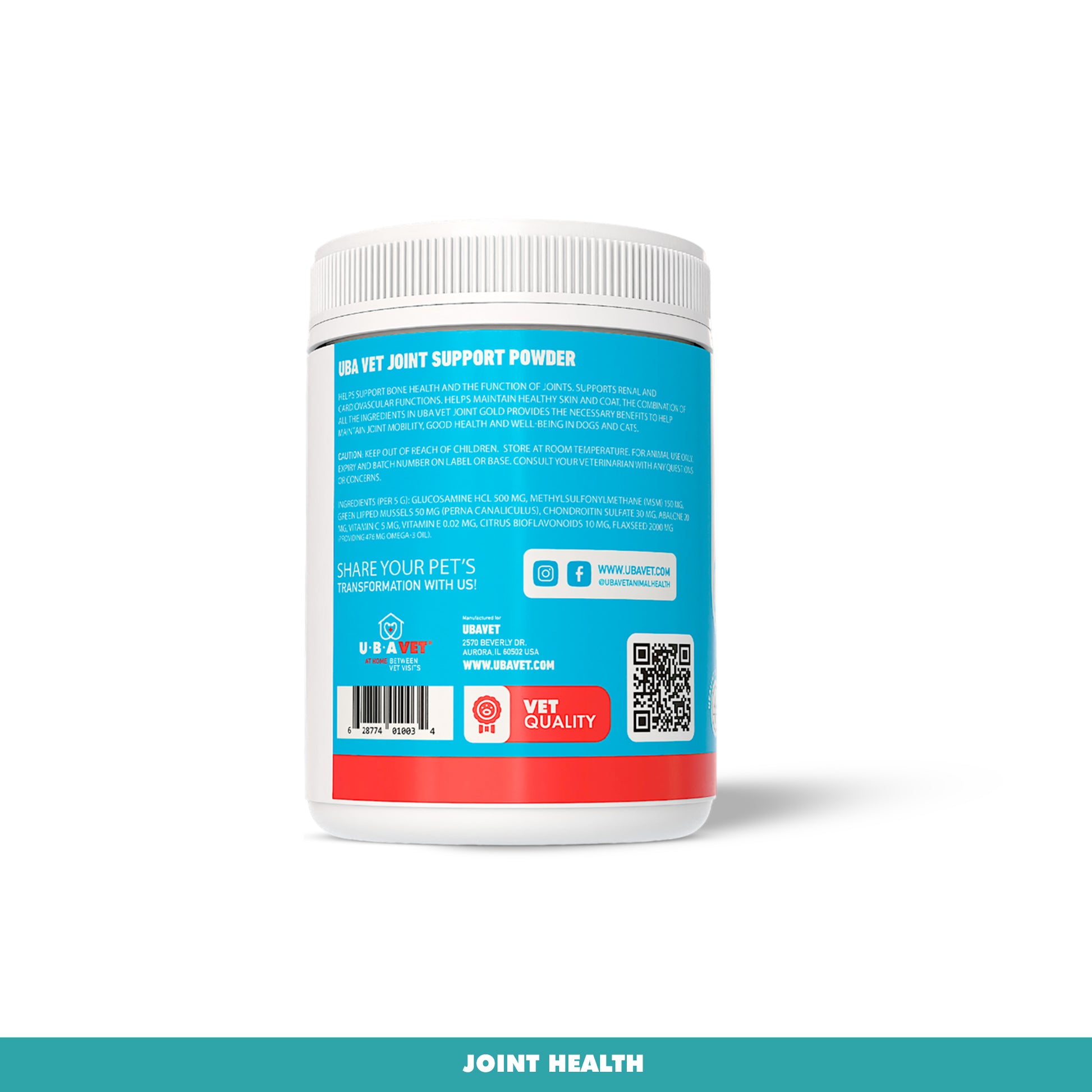 joint support powder for dogs and cats 8.8 oz supplement