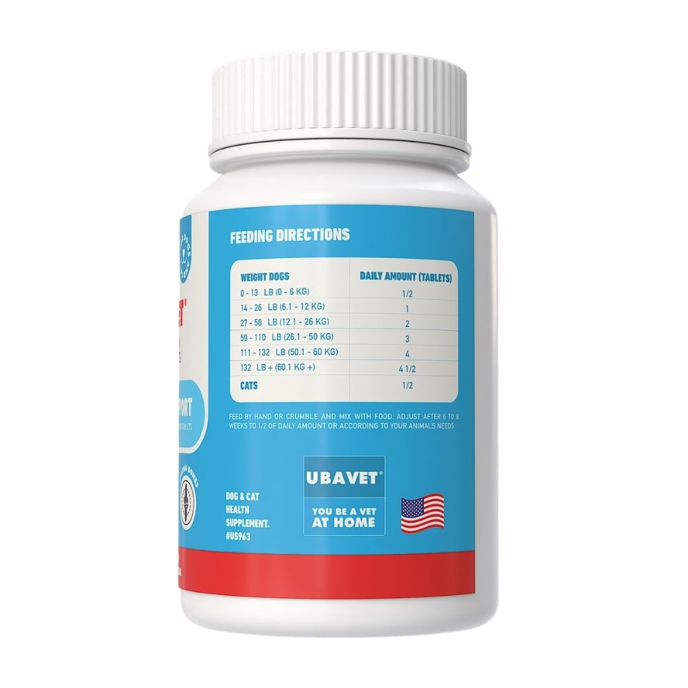 UBAVET joint support chew tablets for dogs and cats
