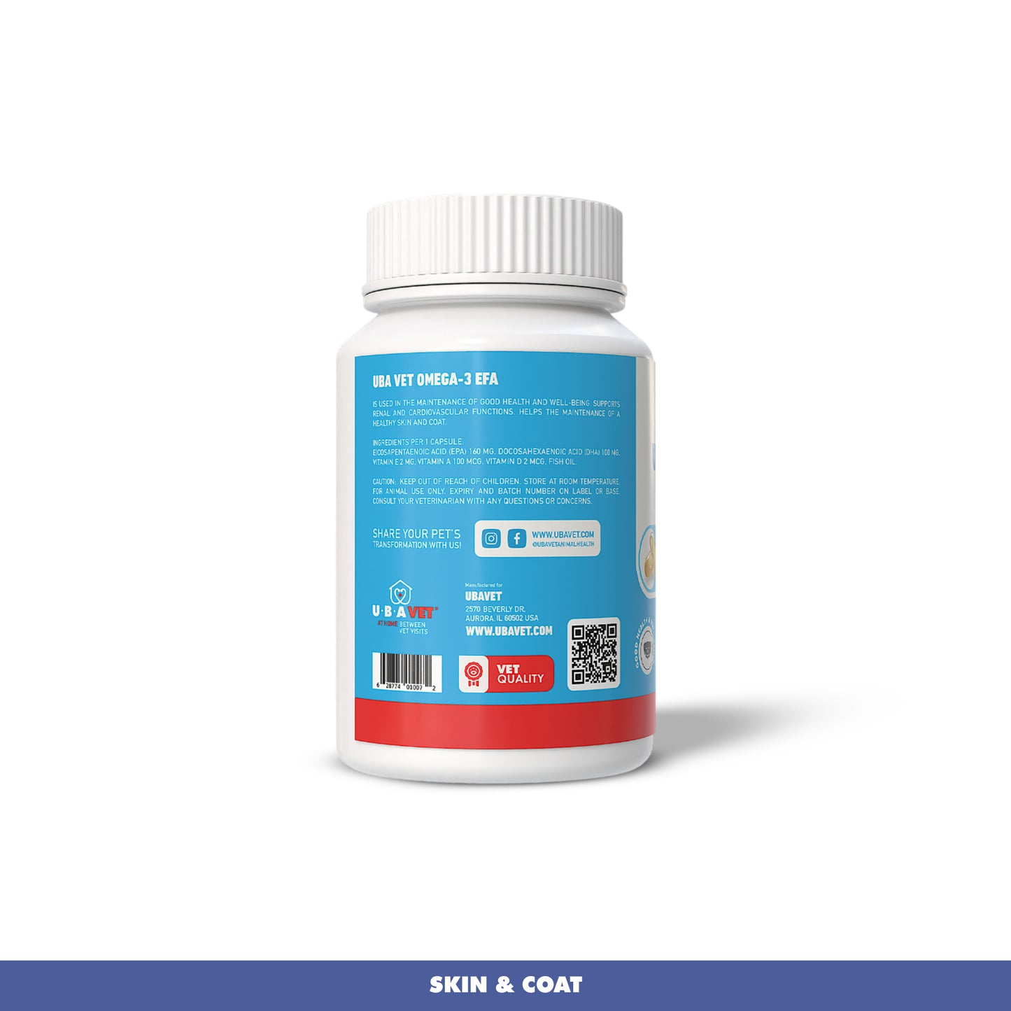omega 3 capsules for dogs and cats 1000 mg 120 count supplement