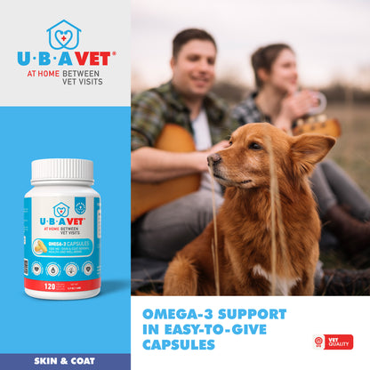 omega 3 capsules for dogs and cats 1000 mg 120 count supplement