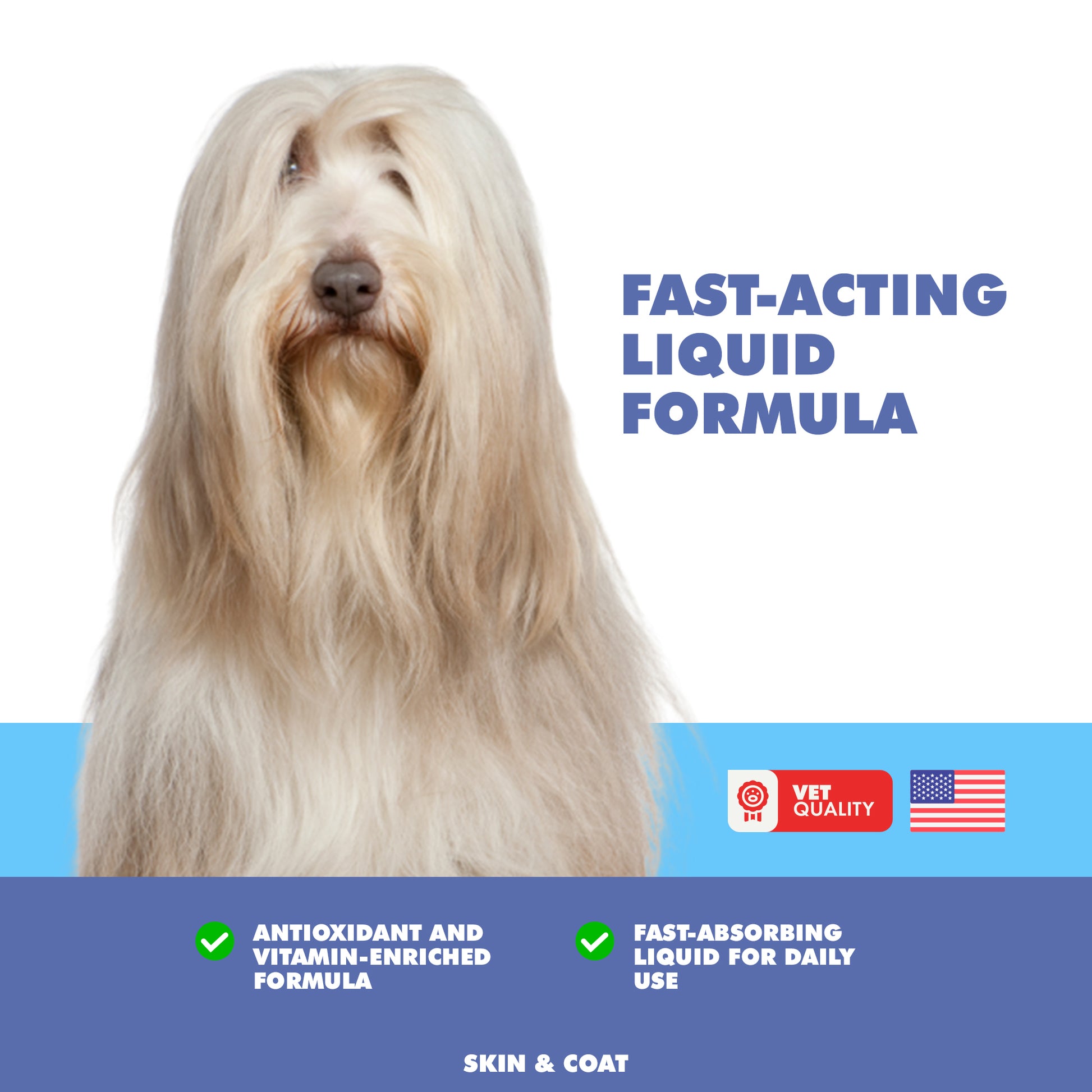 omega 3 liquid supplement for skin and coat health for pets