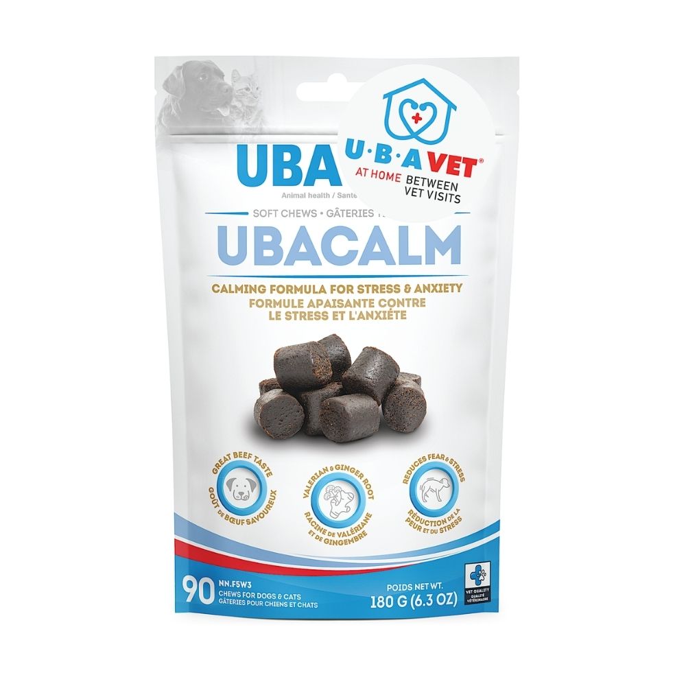 UBAVET UBACALM calming soft chews for dogs and cats