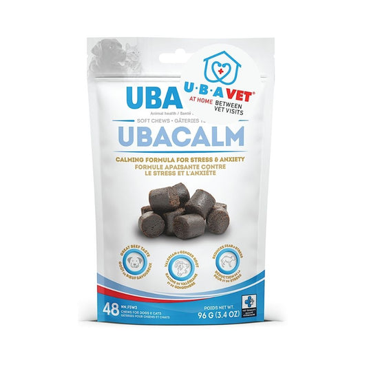 UBAVET UBACALM calming soft chews for dogs and cats