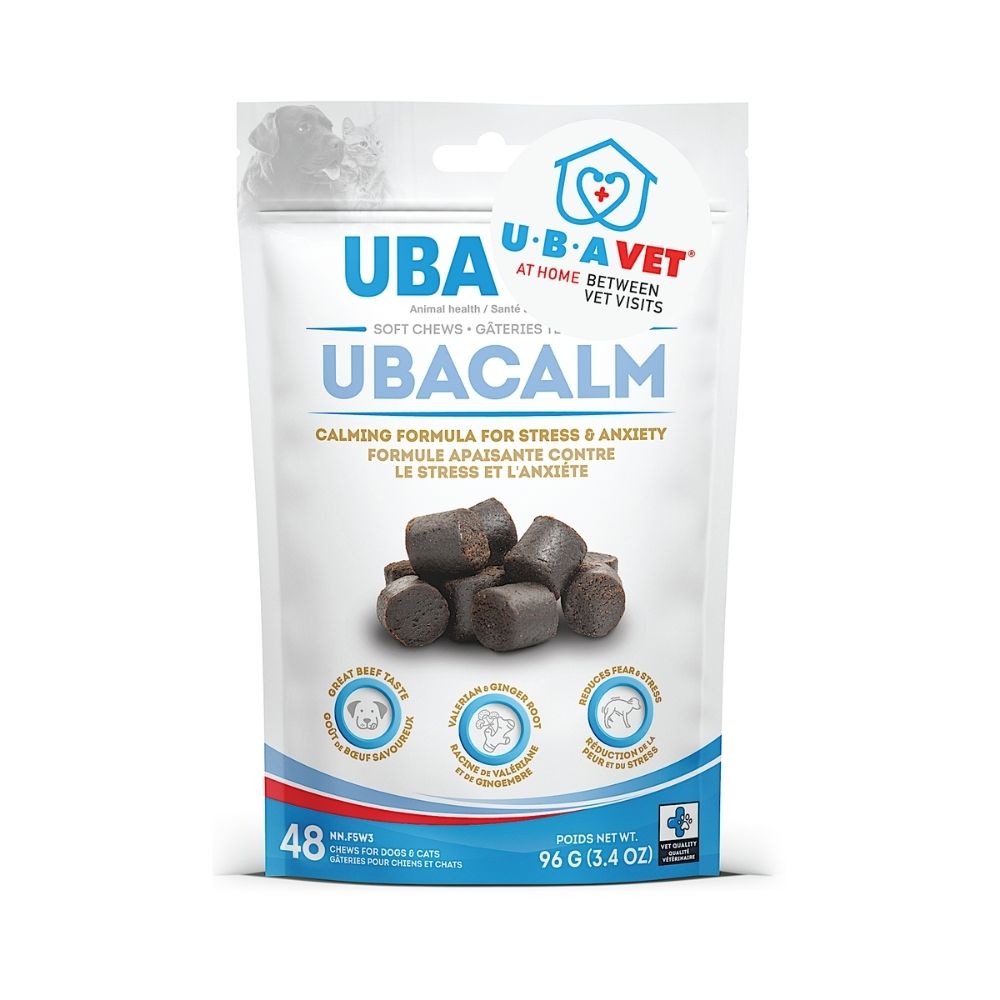 UBAVET UBACALM calming soft chews for dogs and cats