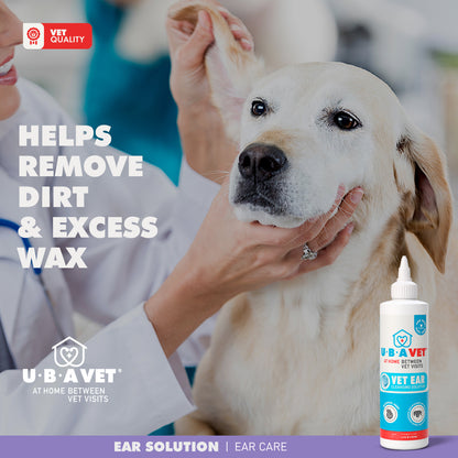 ear cleansing solution for dogs and cats 4 oz bottle