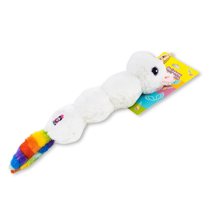 Colorful unicorn squeaky plush dog toy