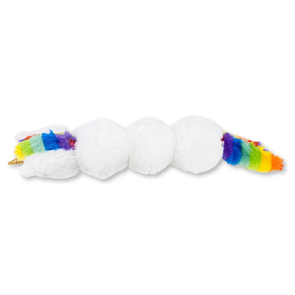 Colorful unicorn squeaky plush dog toy