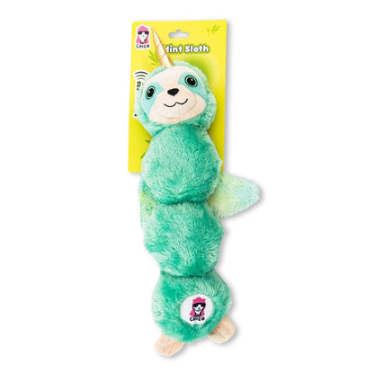 winged mint sloth plush dog toy squeaky magical creature dog toy